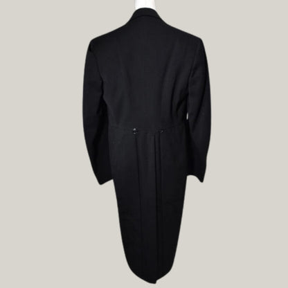 Original Vintage 1930s Tailored Regency Tailcoat – Men's Black Wool 18th Century Style | Made by BlueRolls