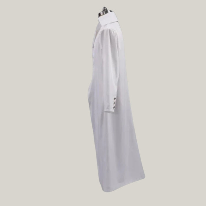 New Christmas Regency Tailcoat – White Wool Victorian Military Jacket | Custom-Made Festive Attire | Historical Costume