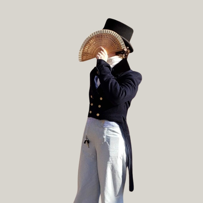 18th Century Military Jacket - Men's Blue Regency Tailcoat Historical Reenactment, Aristocratic Costume, Vintage Formal Wear, Halloween Coat