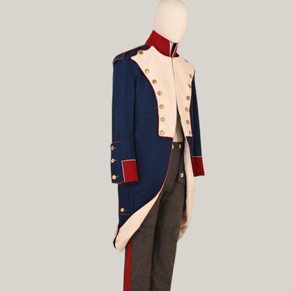 British Napoleonic Officer’s Coat – Blue Wool Reproduction by BlueRolls Bespoke