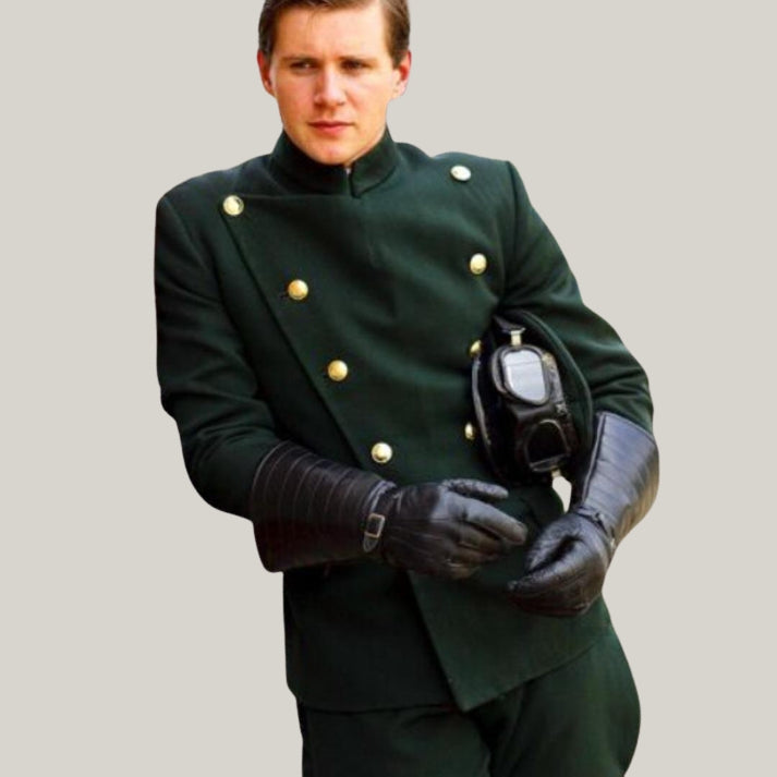 Chauffeur Uniform -  Green Coat - New 1930 Chauffeur Uniform - Chauffeur Seasons - wool material - history reproduction By Blue rolls