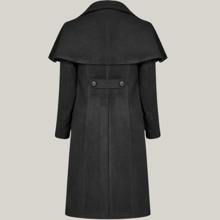Men's Coat Black Highwayman Jacket Gothic Steampunk Coat - Victorian Style - New men's Gothic/Steampunk style knee-length Highwayman coat