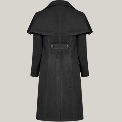 Men's Coat Black Highwayman Jacket Gothic Steampunk Coat - Victorian Style - New men's Gothic/Steampunk style knee-length Highwayman coat