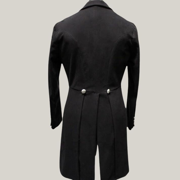 A Formal Black Victorian Coat With Tails - Mens Victorian Tailcoat - Regency Tailcoat - Victorian Style Hand Made