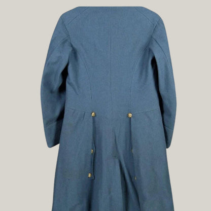 Victorian Wool Cloak - Blue Inverness Cape Coat - Civil War Military Cape, Historical Reenactment, Gothic Winter Coat