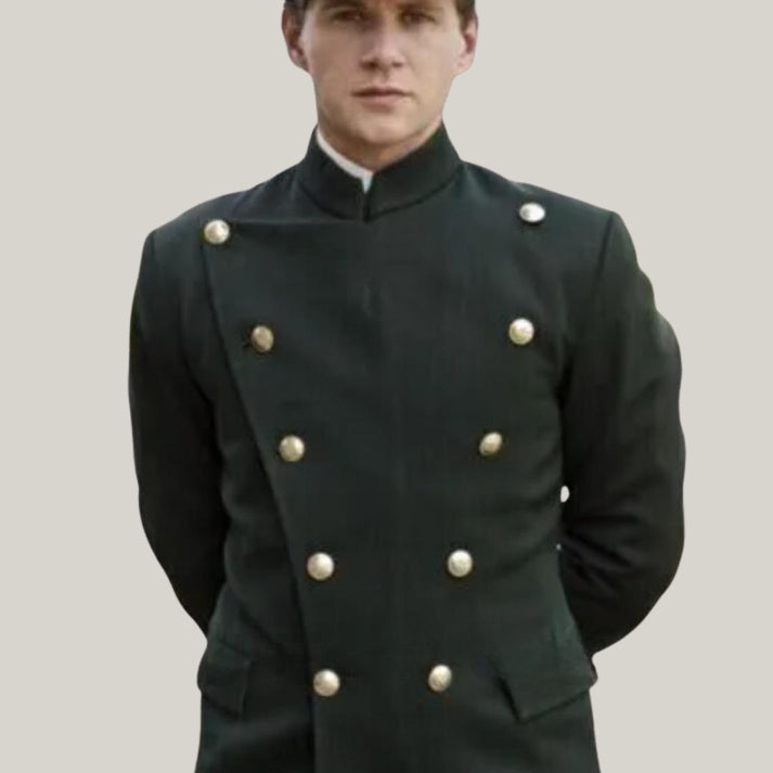 Chauffeur Uniform -  Green Coat - New 1930 Chauffeur Uniform - Chauffeur Seasons - wool material - history reproduction By Blue rolls