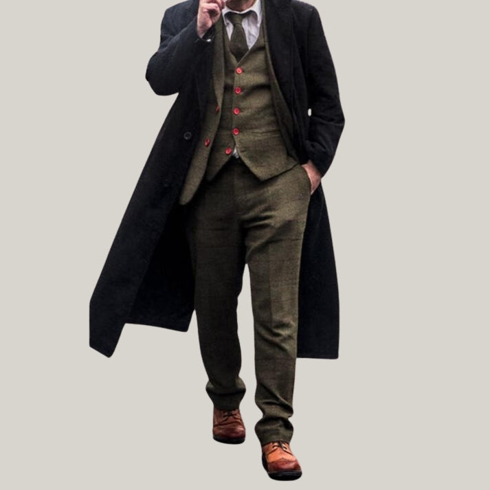 New Premium Limited Edition - Wool long coat | Black | Blue | Men's | 1920s style | Peaky Blinders | Thomas Shelby