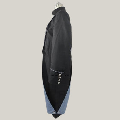 Cosplay Javert Costume - Black Military Les Miserables Javert Jacket - trench coat or Rocco Colonial long coat - Stage Jacket Halloween Coat