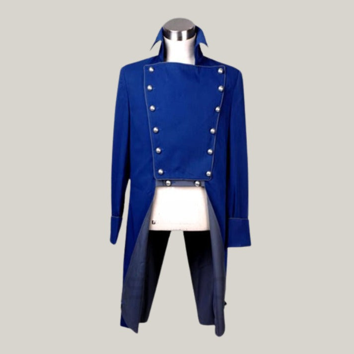 Cosplay Javert Costume - Black Military Les Miserables Javert Jacket - trench coat or Rocco Colonial long coat - Stage Jacket Halloween Coat