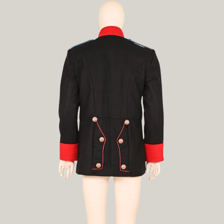 Current Royal Artillery - German WW1 Prussian General's Tunic Coat - New Men Black Royal British war jacket Anglo Zulu civil war jacket