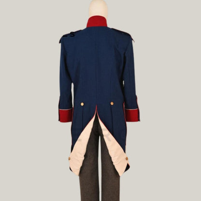 Halloween costume - British War Jacket, Single-Breasted Military Coat, Historical Reenactment Costume, Soldier Uniform, Vintage Army Jacket