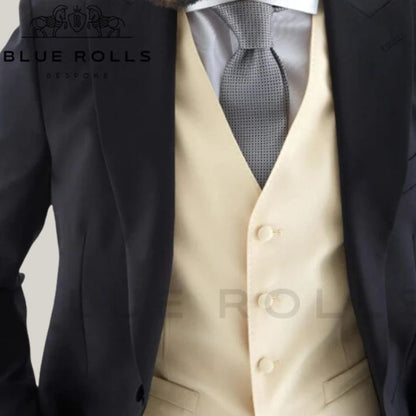 Hand Made - New Premium Men's Long Tail suit | Men's Classic Morning Suit |  | Custom Made | | Blue Rolls Bespoke