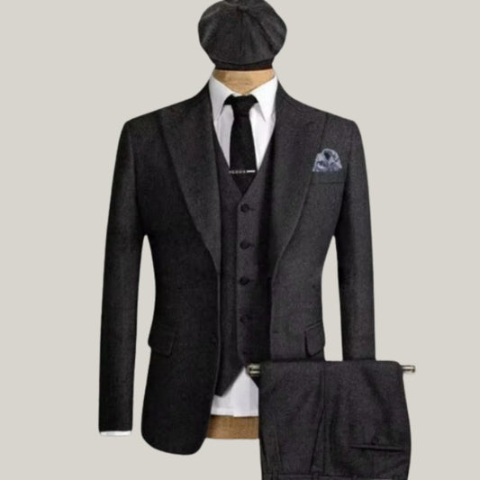 Mens 3 Piece Suit - Stunning Peaky Blinders Tweed Herringbone - Tom Shelby - High Quality - Tailor made available - High quality Coat