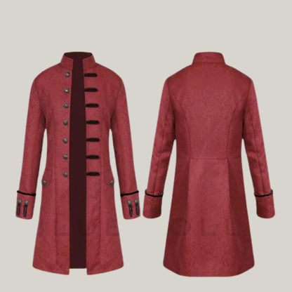 Mens Steampunk Tailcoat Jacket Vintage Coat Victorian Jacket Sparrow Costume Frock Buttons Closure Long Coat