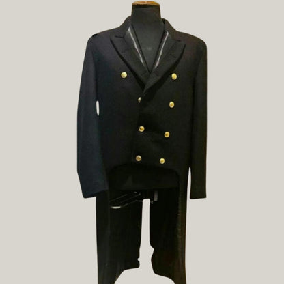 Brand New Regency dated 1840 – 1850 Regency Coat - British Handmade Tailcoat - Custom made wool coat - Historical tail coat - long coat -