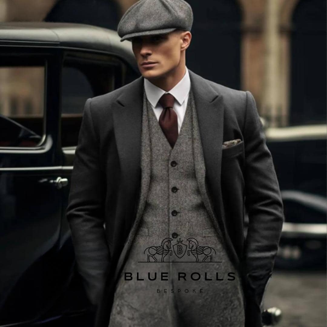 Mens 3 Piece Suit - Stunning Peaky Blinders Tweed Herringbone - Tom Shelby - High Quality - Tailor made available - High quality Coat